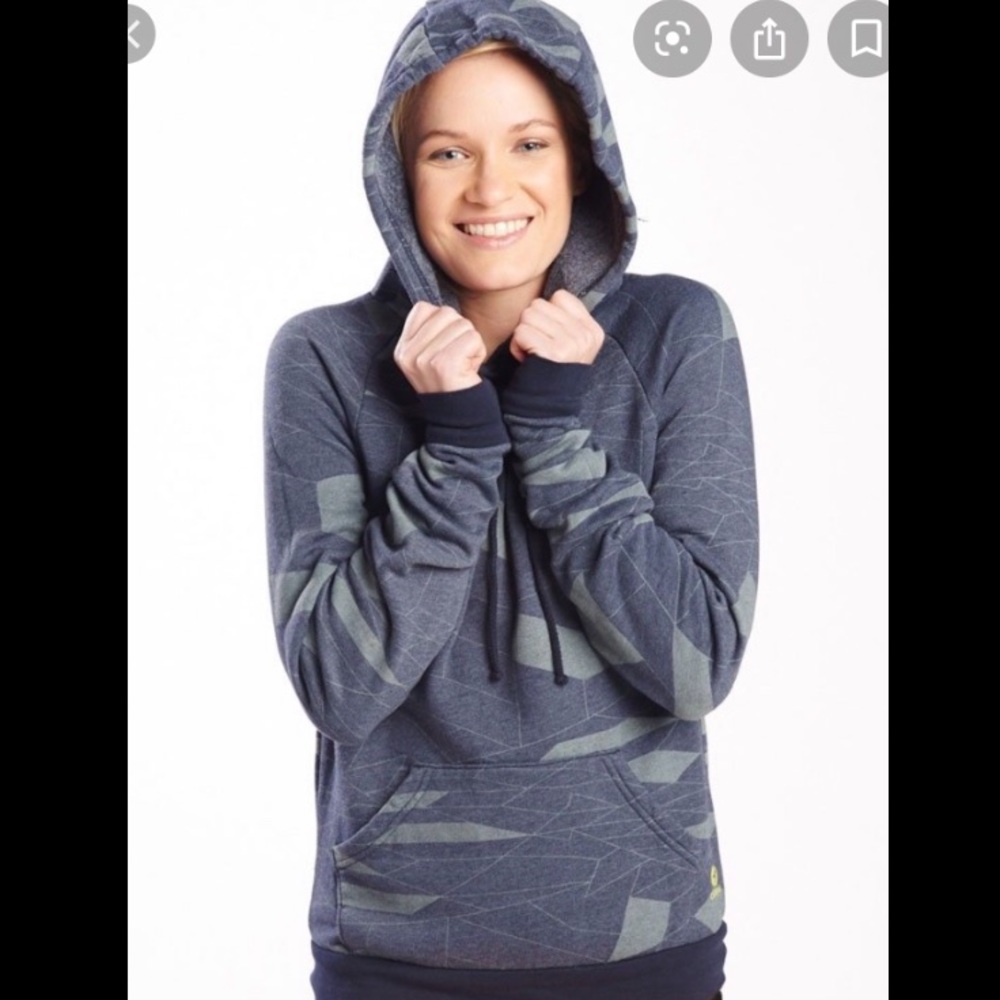 ISO Oiselle Jagged Hoodie Midnight grey/black